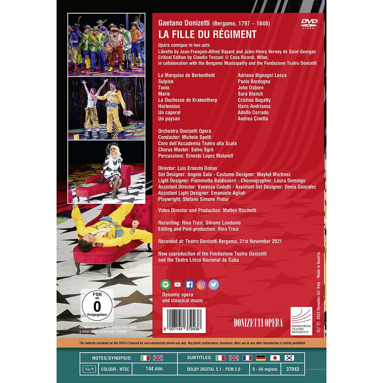 Donizetti: La Fille du Régiment (DVD) – Sara Blanch, John
